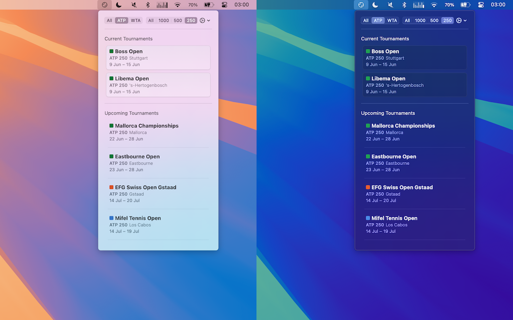 CourtCal App Screenshots